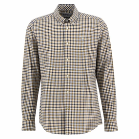 Barbour Finkle Mens Tailored Shirt - Copper Steal Todays Offer Mega Online Discount