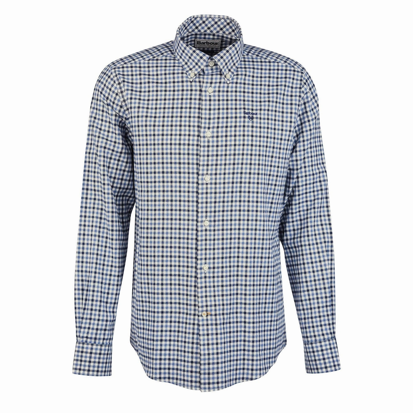 Barbour Finkle Tailored Fit Shirt Navy Best Price Online Flash Offer Today
