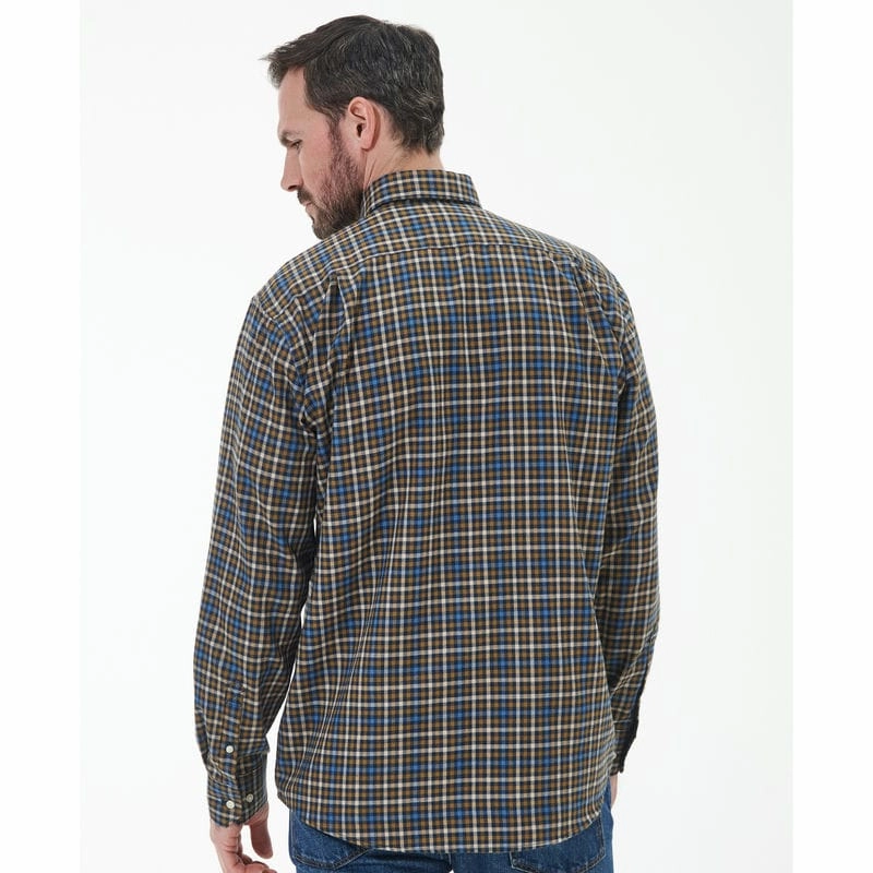 Barbour Foss Mens Regular Shirt - Navy Last Chance Offer Online Exclusive Steal