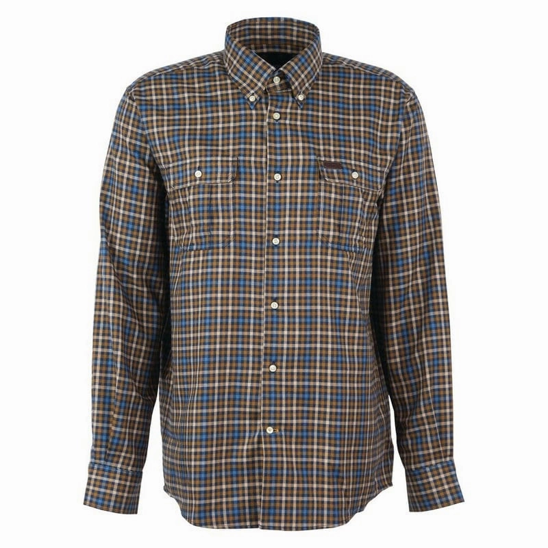 Price Drop Frenzy Barbour Foss Mens Regular Shirt - Navy