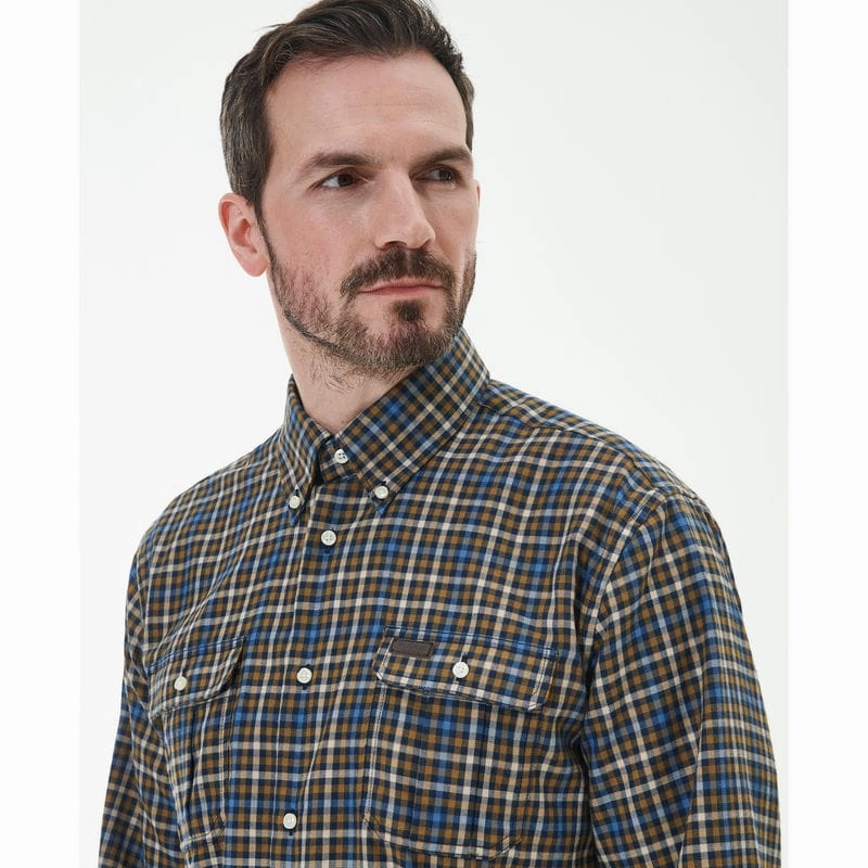 Exclusive Deal Inside Barbour Foss Mens Regular Shirt - Navy