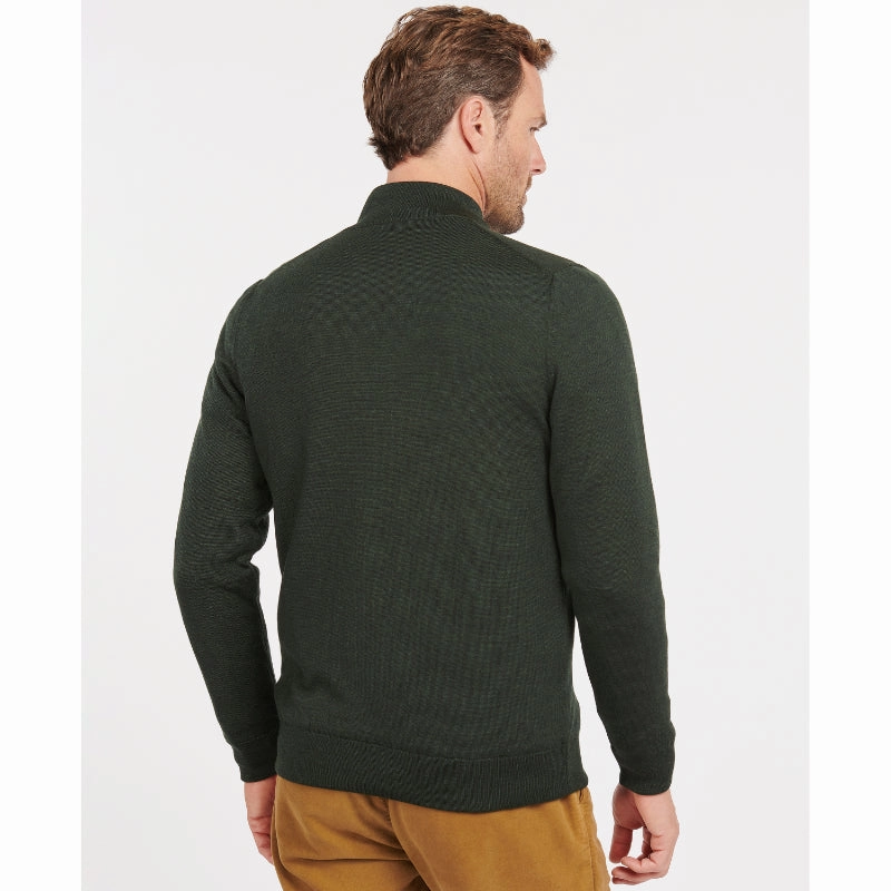 Barbour Gamlin Mens Waterproof Merino 1/2 Zip Jumper - Olive Gift Ideas Galore