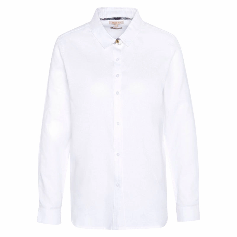 Special Occasion Discount Barbour Glades Ladies Shirt - White/Gardenia