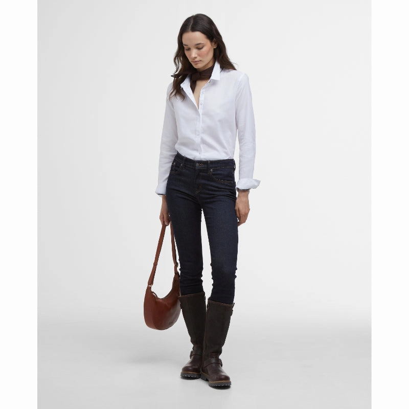 Limited Stock Offer Weekend Specials Barbour Glades Ladies Shirt - White/Gardenia