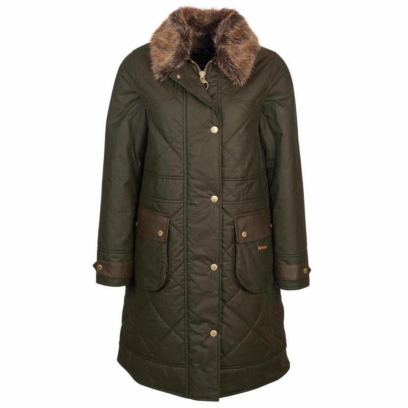 Barbour Golspie Ladies Quilted Wax Jacket - Archive Olive/ Classic Grab Your Hot Pick