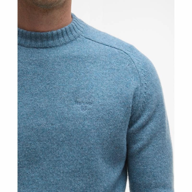 Limited Edition Offer Dont Miss These Savings Barbour Grangetown Mens Crew Neck Jumper - Bluestone