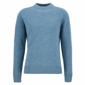 Special Savings Today Barbour Grangetown Mens Crew Neck Jumper - Bluestone