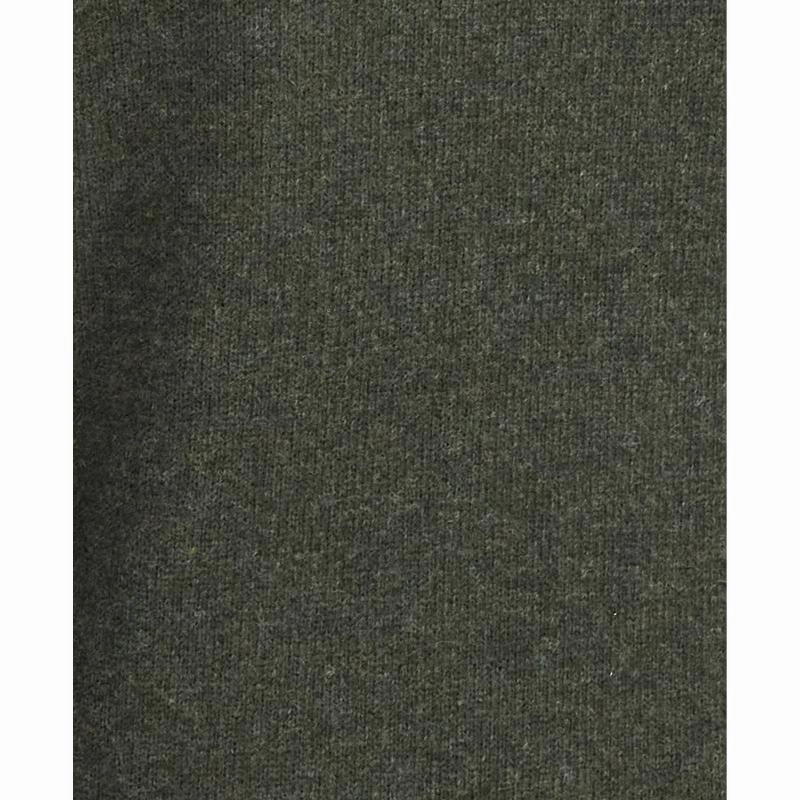 Barbour Grangetown Mens Crew Neck Jumper - Mid Olive Sweet Deal Inside