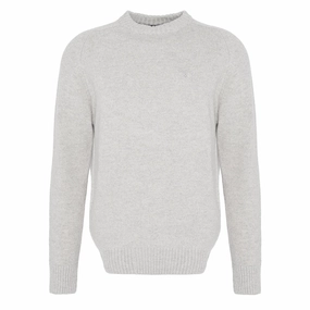 Today Only Steal Shop Hot Deals Barbour Grangetown Merino Crew Neck Sweater Light Grey