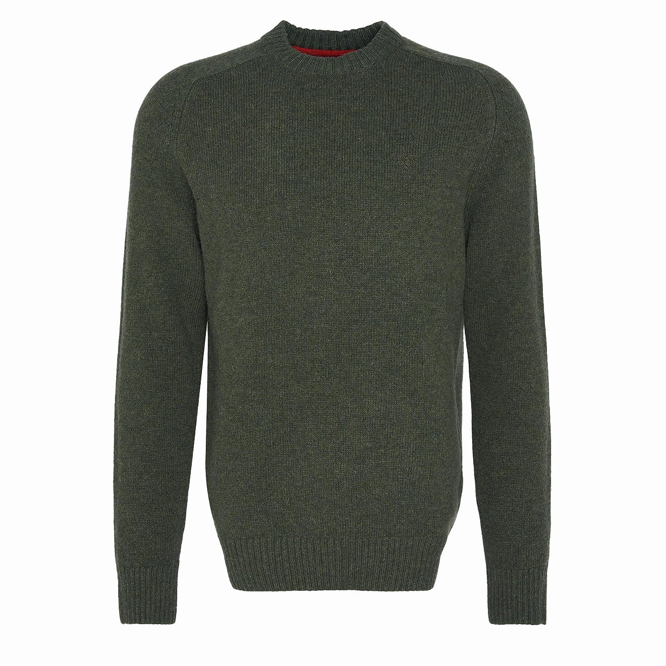 Weekend Specials Grab Your Savings Barbour Grangetown Merino Crew Neck Sweater Mid Olive