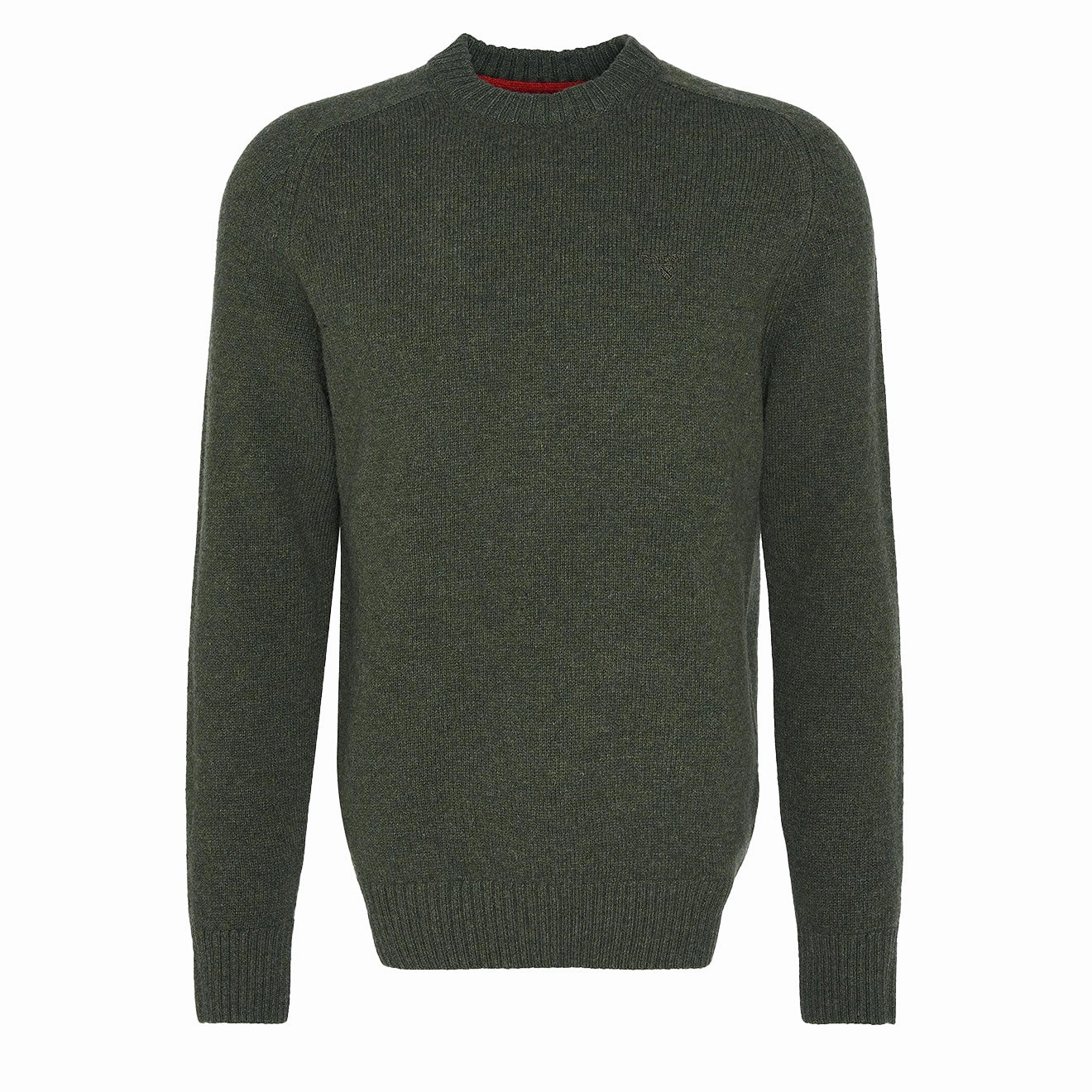 Barbour Grangetown Merino Crew Neck Sweater Mid Olive Flash Sale Alert Now