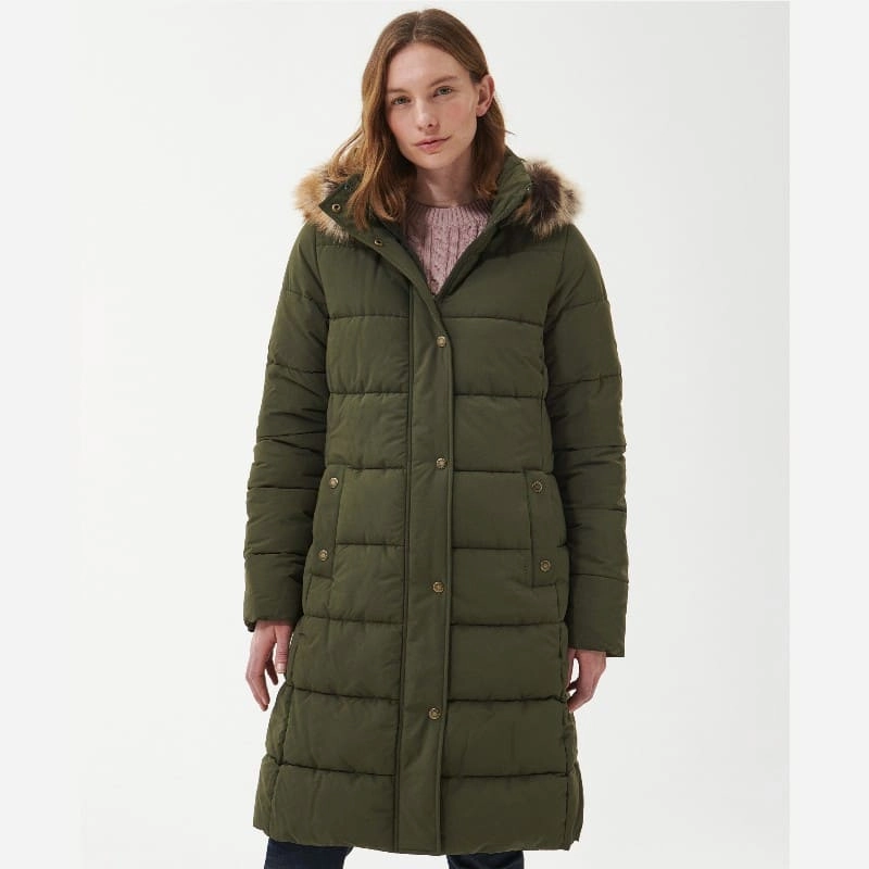 Daily Clearance Deal Barbour Grayling Ladies Quilted Jacket - Olive