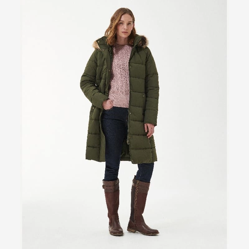 Shop Now Save Barbour Grayling Ladies Quilted Jacket - Olive
