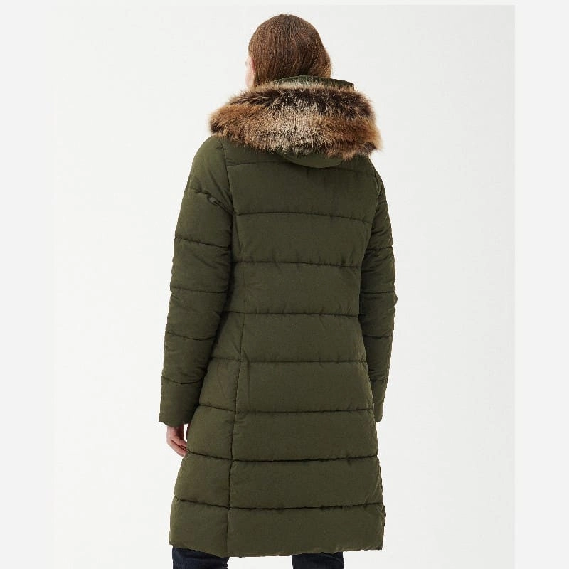 Barbour Grayling Ladies Quilted Jacket - Olive Online Exclusive Deal Best Deal Online