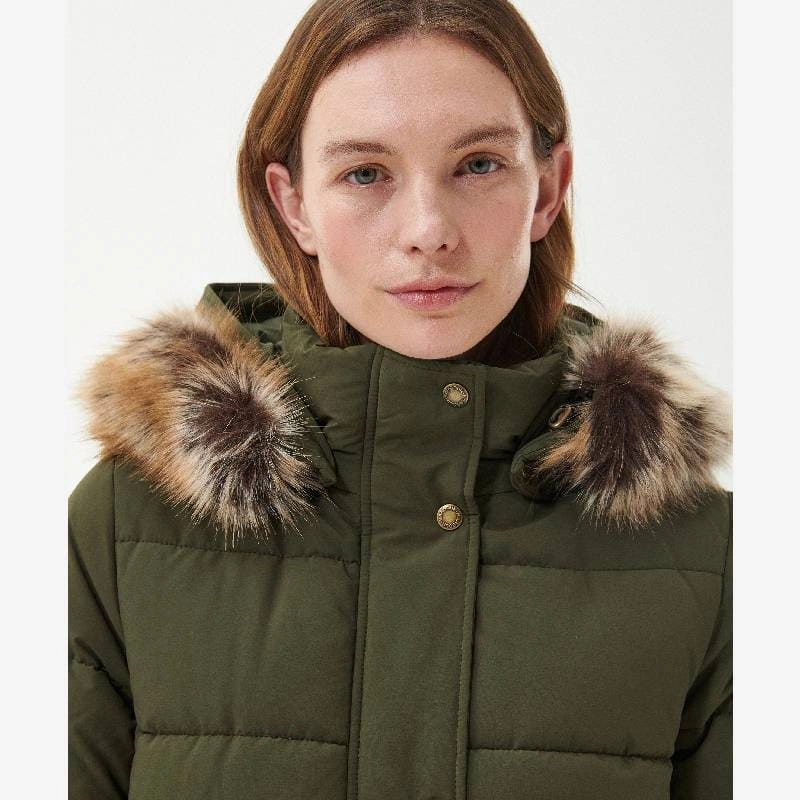Hot Offer Event Barbour Grayling Ladies Quilted Jacket - Olive
