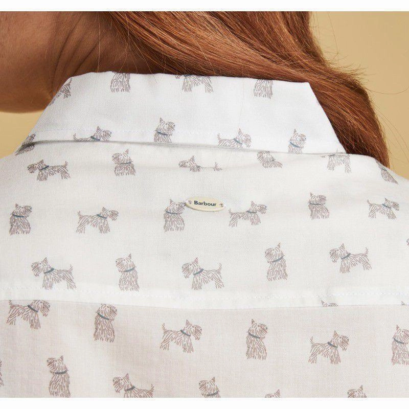 Barbour Greyfriars Ladies Shirt - White Grab It Before Gone