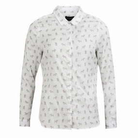 Barbour Greyfriars Ladies Shirt - White Perfect Gift Offer