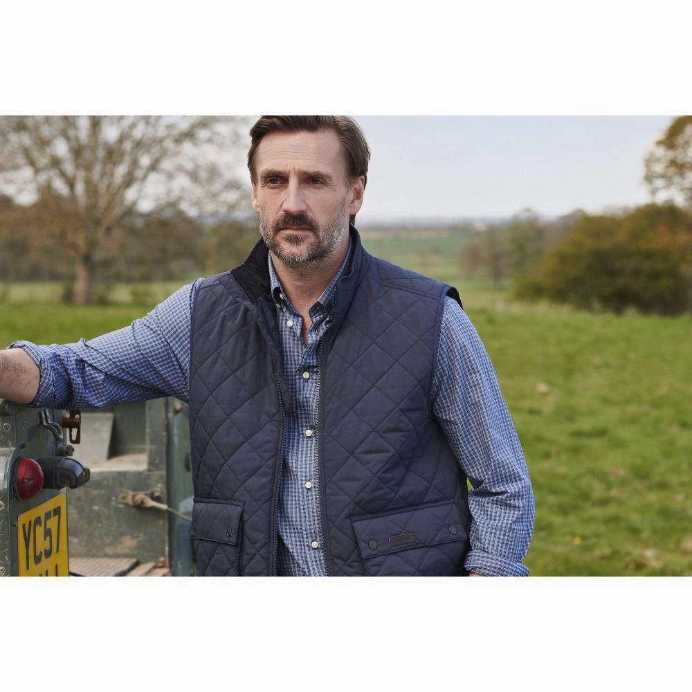 Barbour Grove Performance Mens Shirt - Navy Mega Sale Now