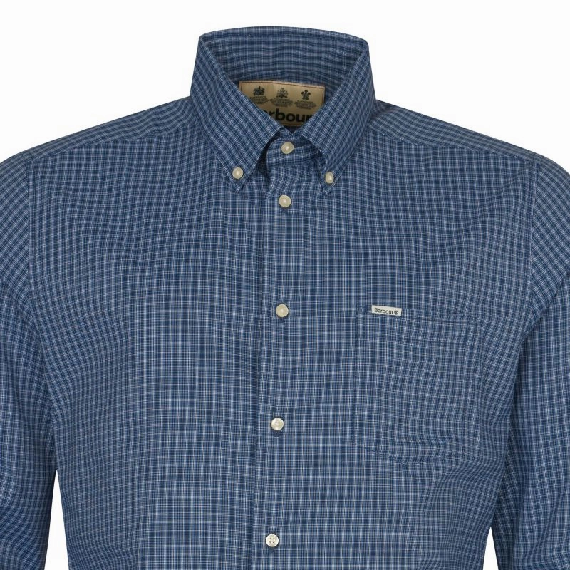 Barbour Grove Performance Mens Shirt - Navy Today Only Hot Sale