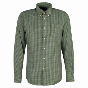Online Exclusive Savings Barbour Grove Performance Mens Shirt - Olive