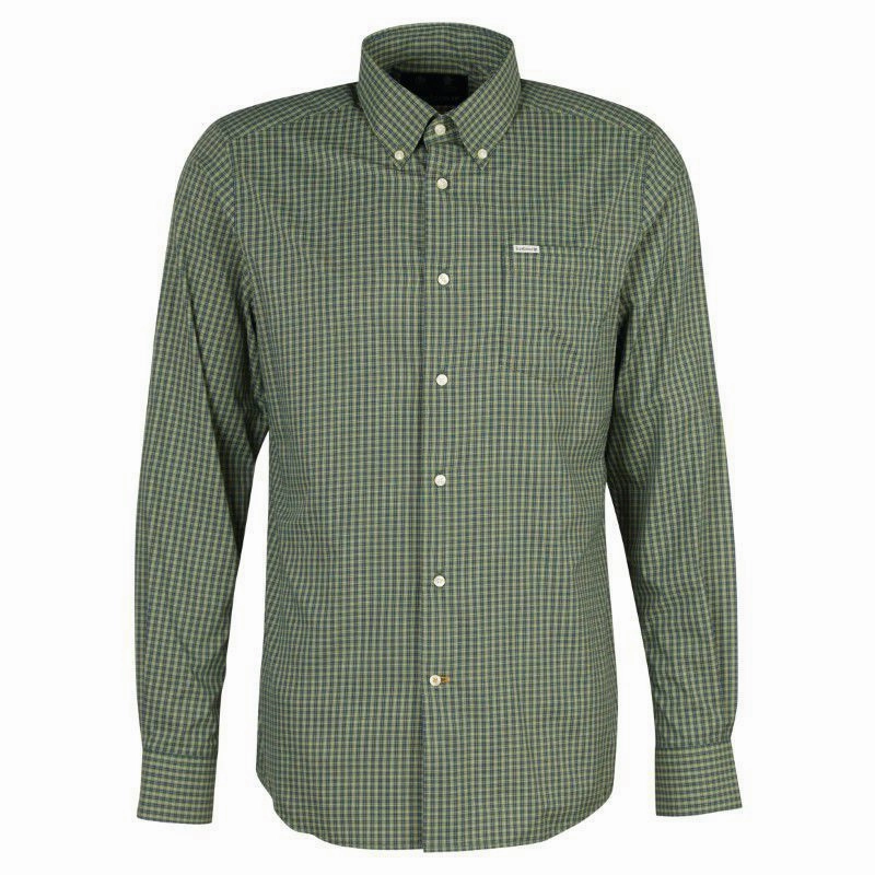 Online Exclusive Savings Barbour Grove Performance Mens Shirt - Olive