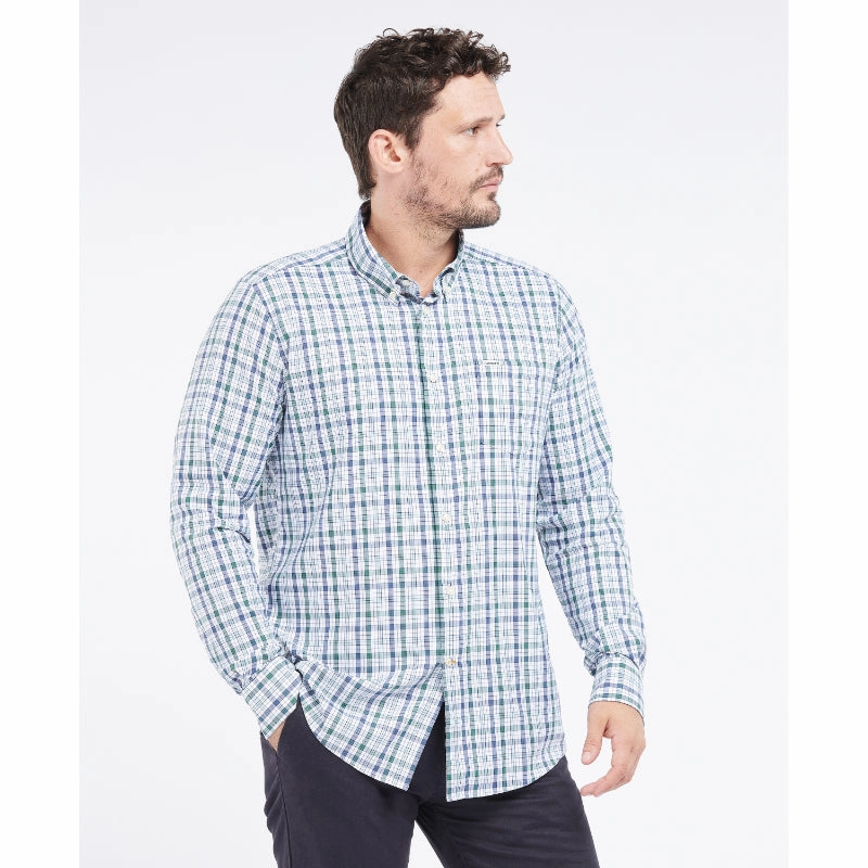 Shop Smart Save Shop Hot Deals Barbour Hallhill Performance Mens Shirt - Green