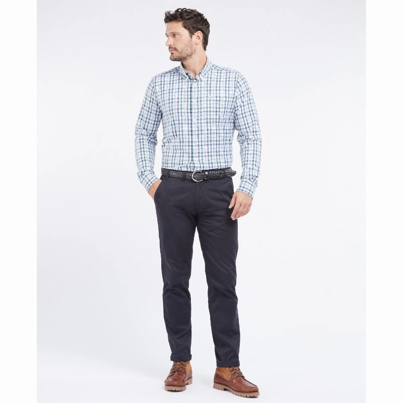 Big Savings Alert Barbour Hallhill Performance Mens Shirt - Green