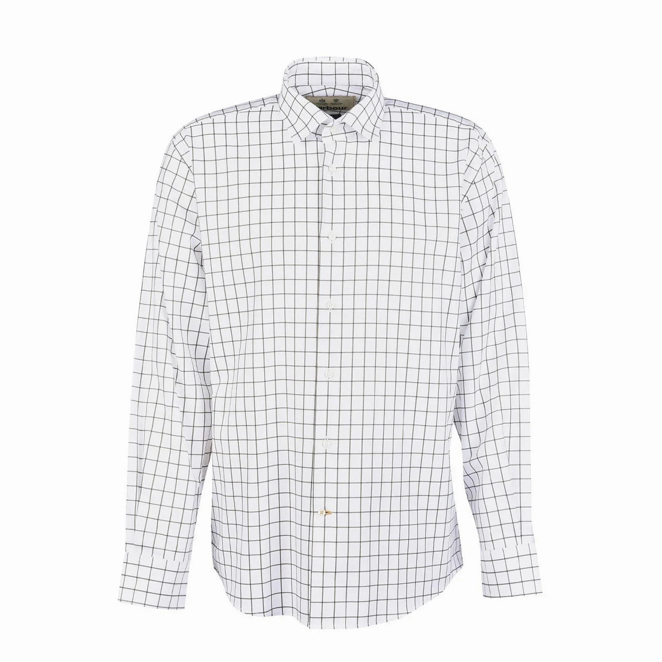 Barbour Hans Country Shirt Mid Olive Todays Mega Savings Price Slash Today