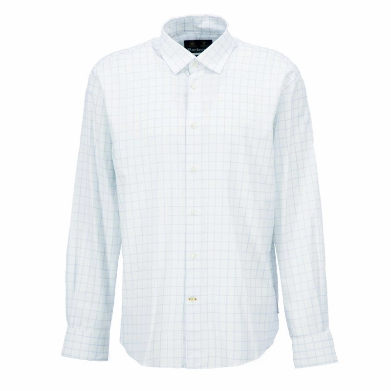 EndofWeek Deals Barbour Hanstead Mens Country Active Regular Fit Shirt - Sky
