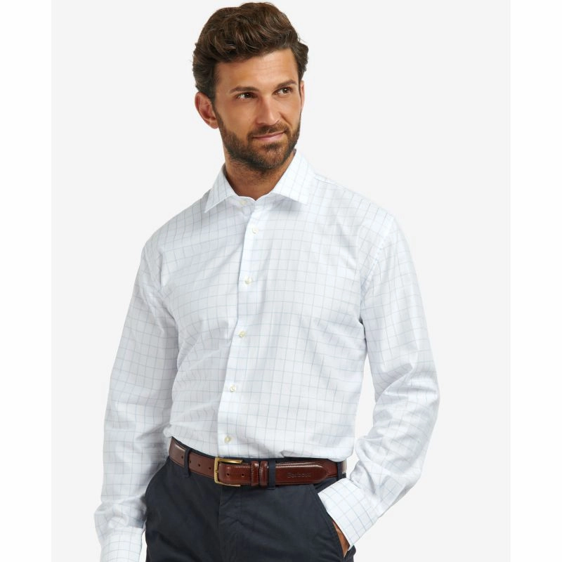 Barbour Hanstead Mens Country Active Regular Fit Shirt - Sky Hot Discount Deal Shop Smart Save