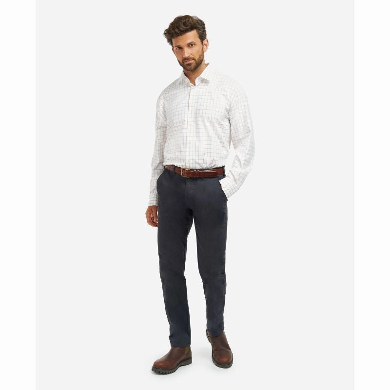 Barbour Hanstead Mens Country Active Regular Fit Shirt - Stone Flash Offer Today