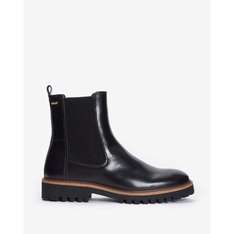 Barbour Harmby Ladies Chelsea Boot - Black Polido Dont Miss This Deal Weekend Specials