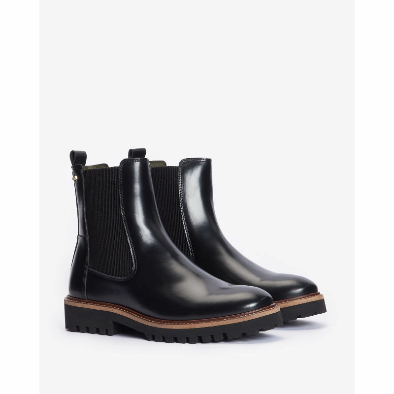 Limited Time Offer Trending Today Steal Barbour Harmby Ladies Chelsea Boot - Black Polido