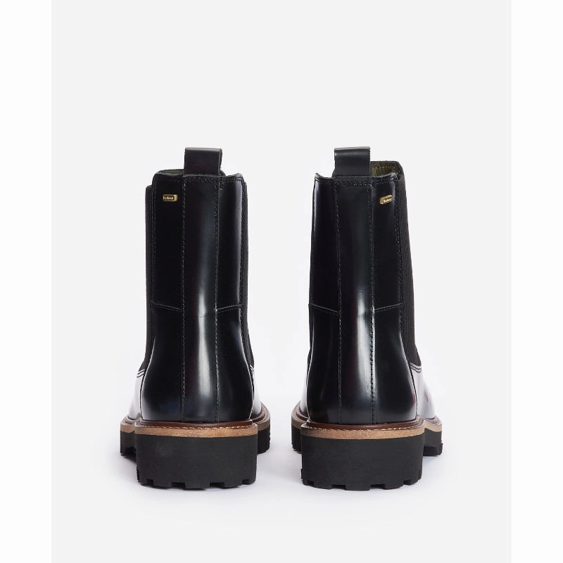 Shop Today Save Online Exclusive Deal Barbour Harmby Ladies Chelsea Boot - Black Polido