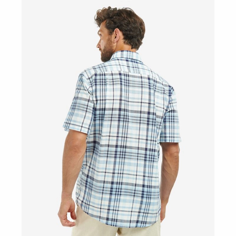 Save More Online Barbour Hartley Regular Fit Mens Shirt - Sky
