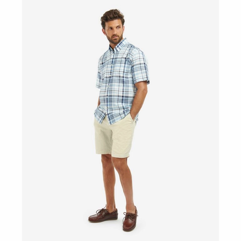 Grab Your Hot Pick Hot Picks Today Barbour Hartley Regular Fit Mens Shirt - Sky