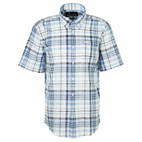 Barbour Hartley Regular Fit Mens Shirt - Sky Hot Deal Alert