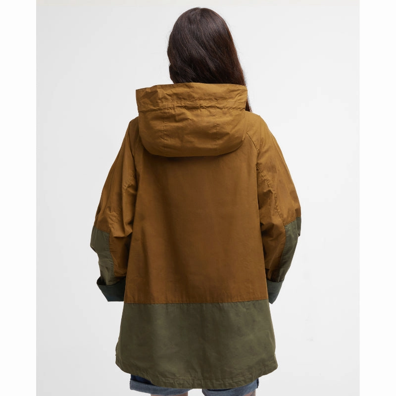 Hot Discount Deal Dont Wait Save Today Barbour Hayley Ladies Showerproof Jacket - Breen/Dusky Green/Ancient Tartan