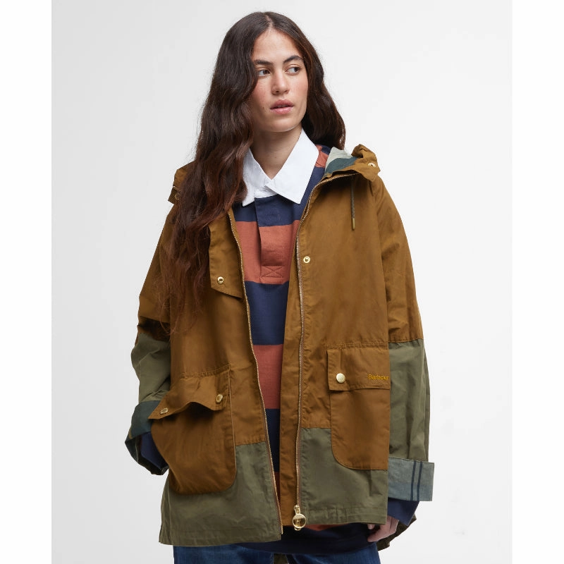 Limited Time Hot Deal Barbour Hayley Ladies Showerproof Jacket - Breen/Dusky Green/Ancient Tartan