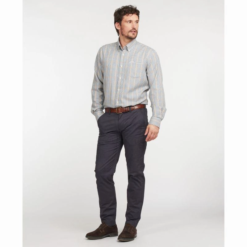 Barbour Henderson Mens Thermo Weave Shirt - Ecru Marl Special Savings Today Save Big Today