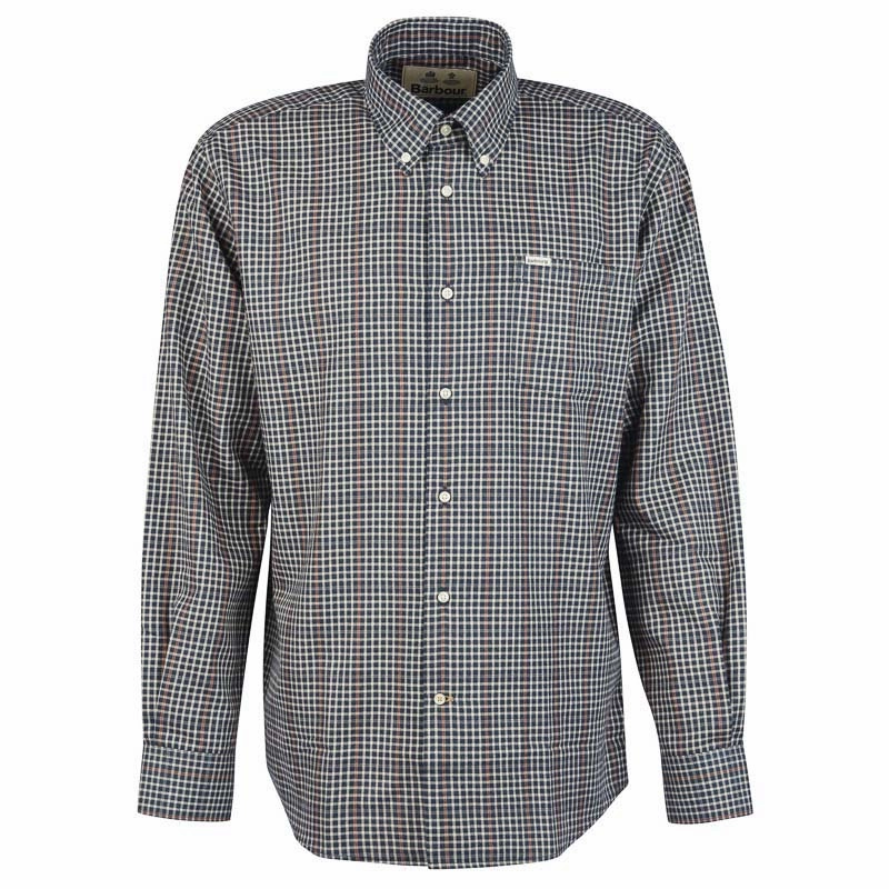 Big Clearance Event Hot Offer Ending Soon Barbour Henderson Thermo Weave Mens Shirt - Navy