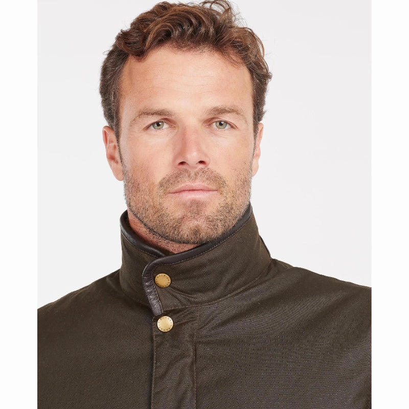 Barbour Hereford Mens Wax Jacket - Olive Shop Smart Save