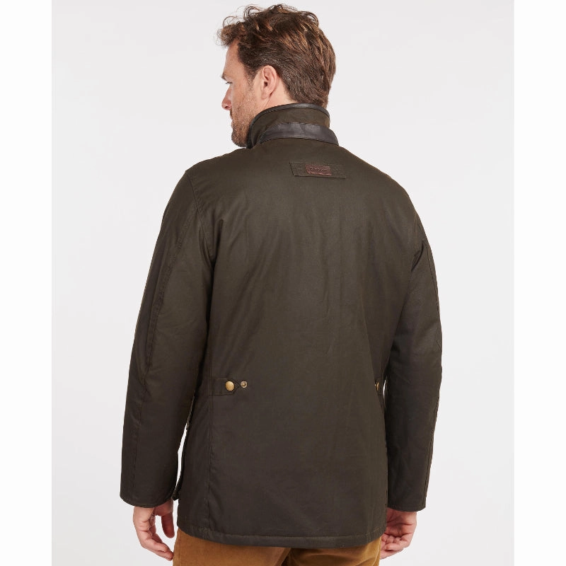 Grab Your Savings Barbour Hereford Mens Wax Jacket - Olive