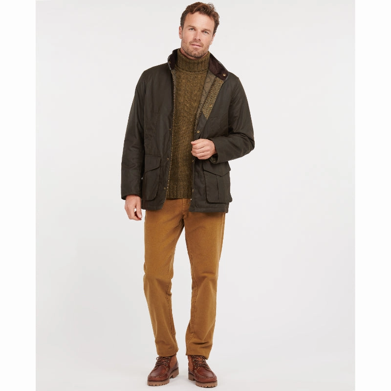Flash Pick Today Daily Deal Frenzy Barbour Hereford Mens Wax Jacket - Olive