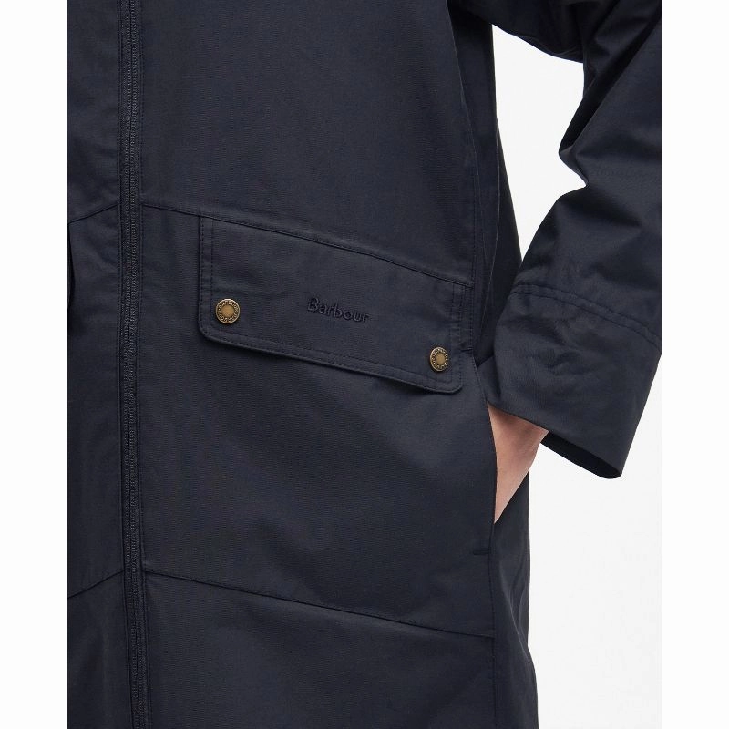Barbour Heron Ladies Waterproof Jacket - Dark Navy Perfect Gift Offer