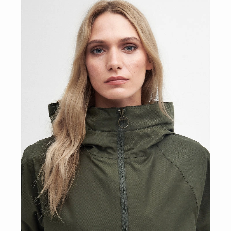 Trending Now Discount Barbour Heron Ladies Waterproof Jacket - Olive