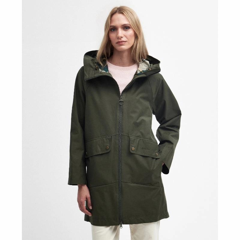 Barbour Heron Ladies Waterproof Jacket - Olive Hot Picks Today