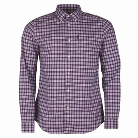 Clearance Steal Today Barbour Highland 1 Tailored Fit Mens Shirt - White