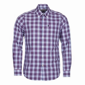 Barbour Highland 3 Tailored Fit Mens Shirt - Red MustHave Gift Ideas Exclusive Holiday Deal