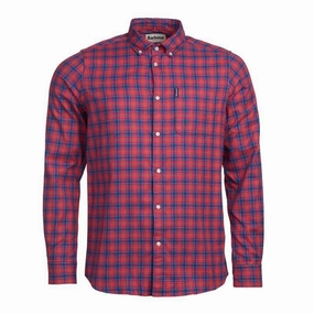 Barbour Highland Check 35 Mens Tailored Shirt - Red Best Seller Discount Grab Your Hot Pick